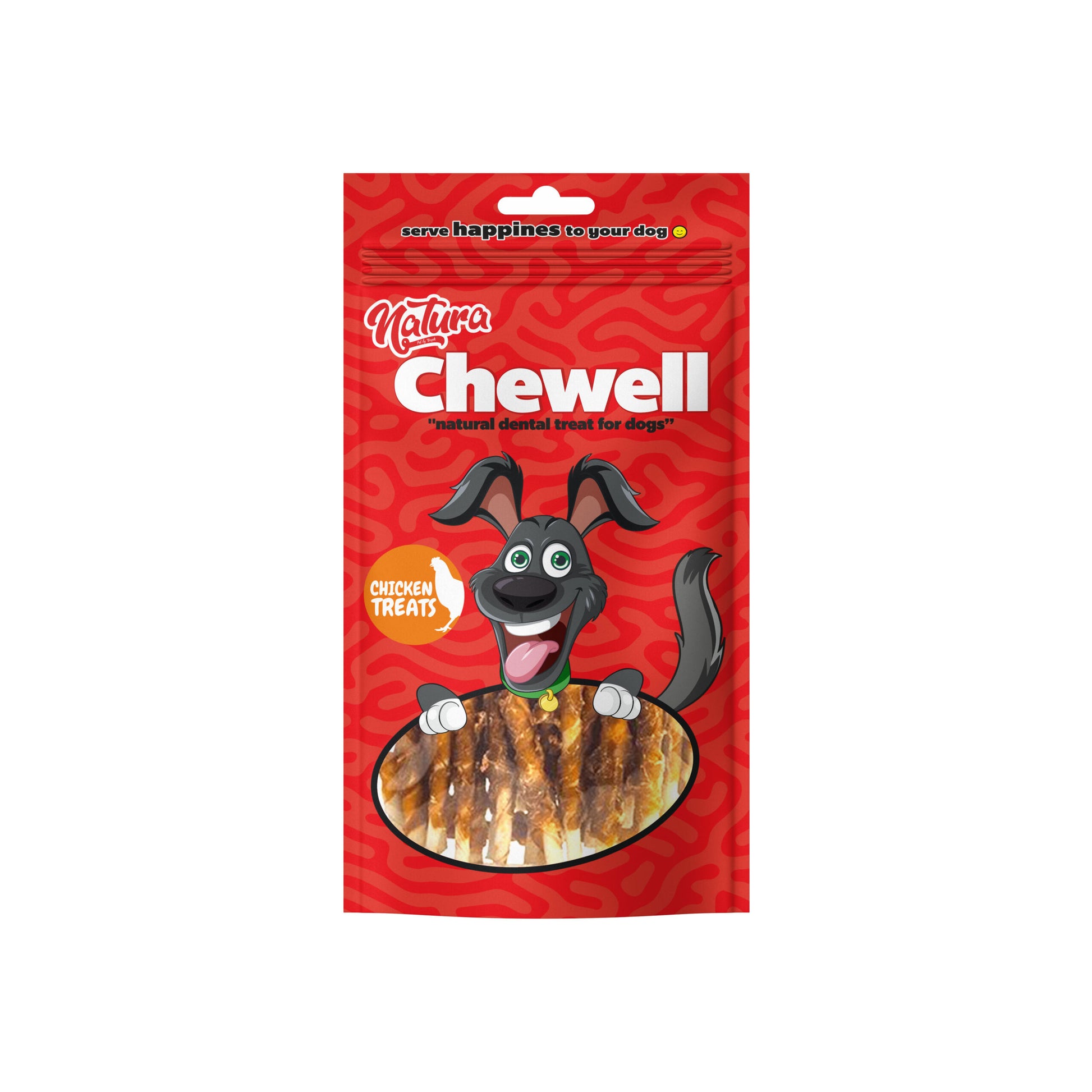 Natura Chewell Tavuk Etli ve Sığır Derili Köpek Stick Ödül, 90gr