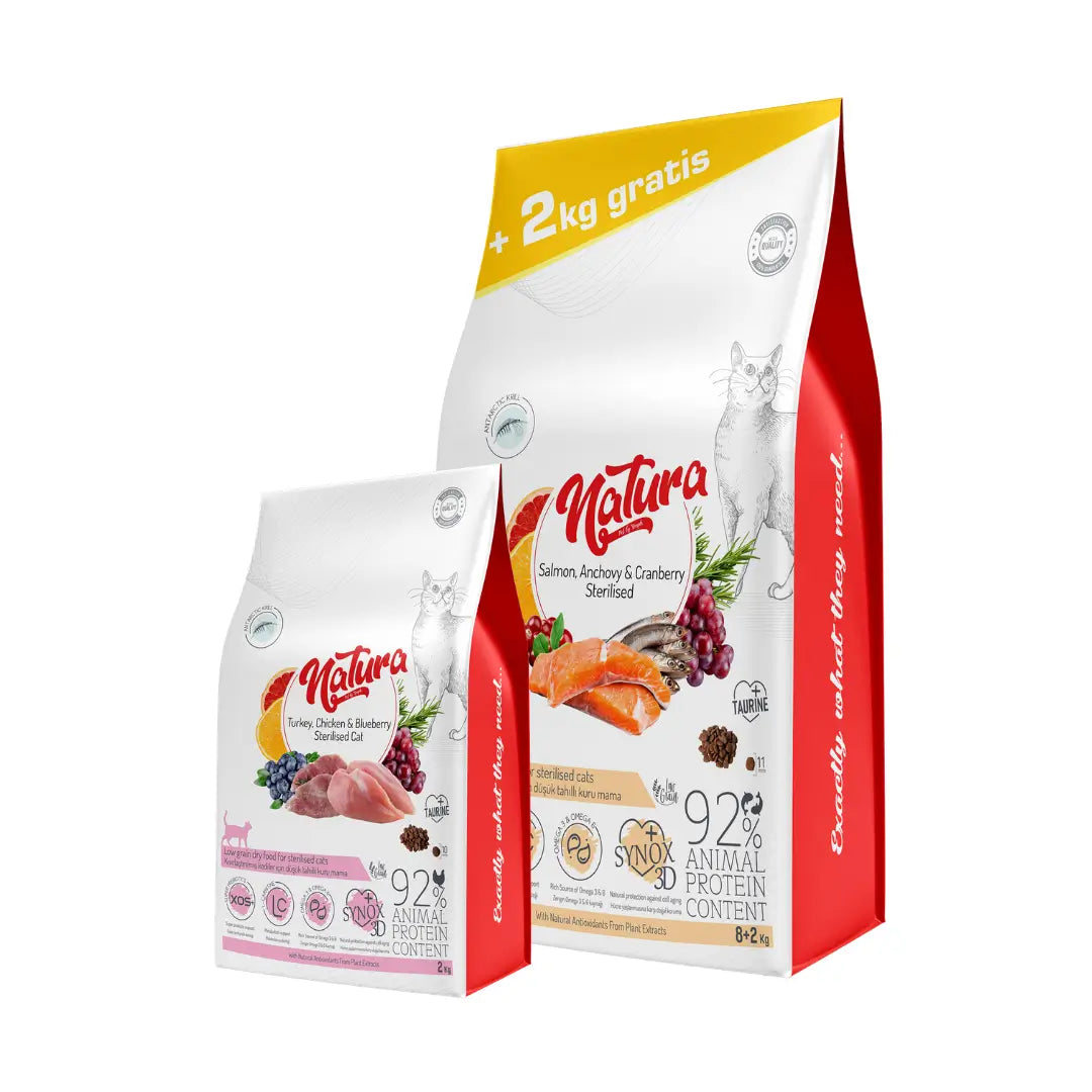 Natura Kısırlaştırılmış Az Tahıllı Yetişkin Kedi Mama