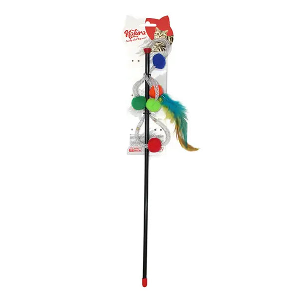 Natura Ptc-057 Parlak Kordon Toplu Olta Kedi Oyuncak, 45cm