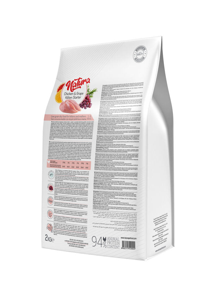 Natura Starter Tavuklu Az Tahıllı Yavru Kedi Mama, 2kg