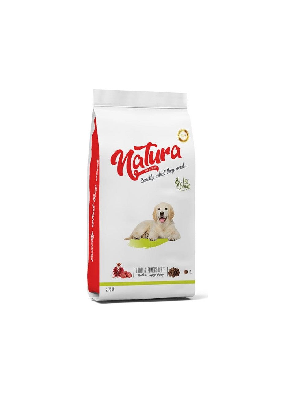 Natura Tavuk ve Chia Tohumlu Az Tahıllı Mini Yetişkin Köpek Mama, 2.75kg