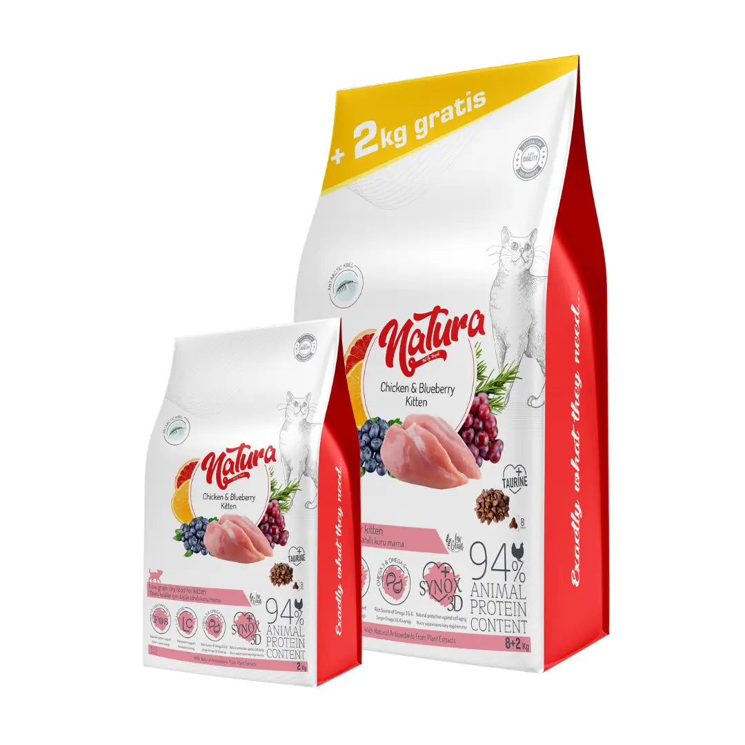 Natura Tavuklu Az Tahıllı Yavru Kedi Mama