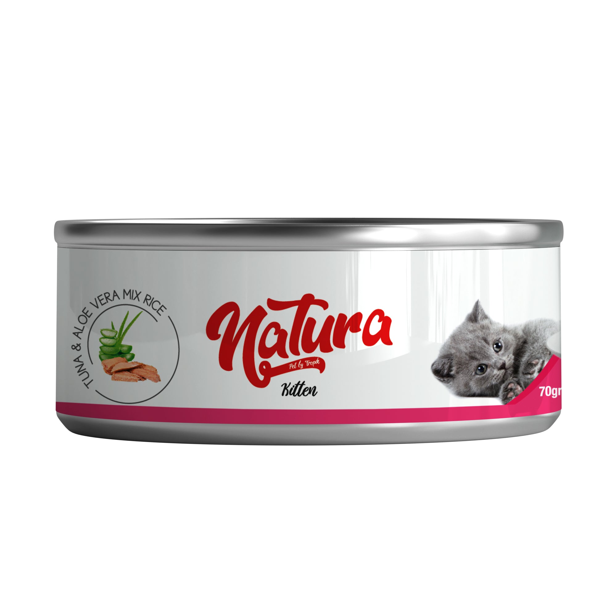 Natura Ton Balık ve Aloe Veralı Yavru Kedi Konserve Mama, 70g