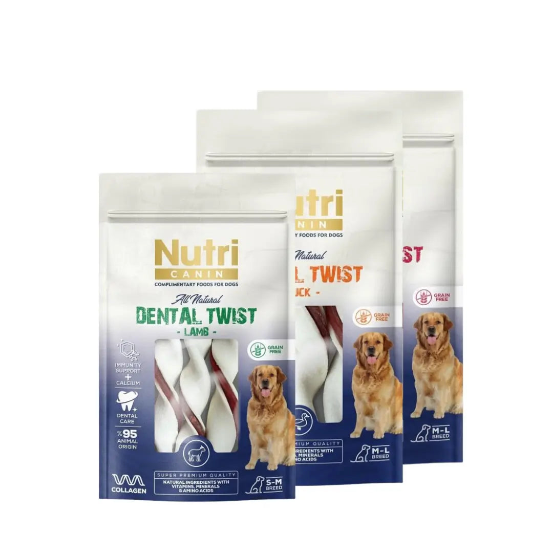 Nutri Dental Twist Yetişkin Köpek Çiğneme Çubuğu Ödül