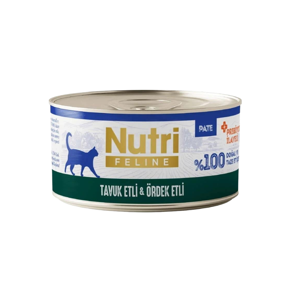 Nutri İn Pate Tavuk ve Ördekli Yetişkin Kedi Konserve Mama, 70g