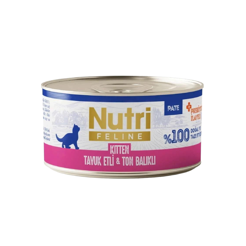 Nutri İn Pate Tavuk ve Ton Balıklı Yavru Kedi Konserve Mama, 70g