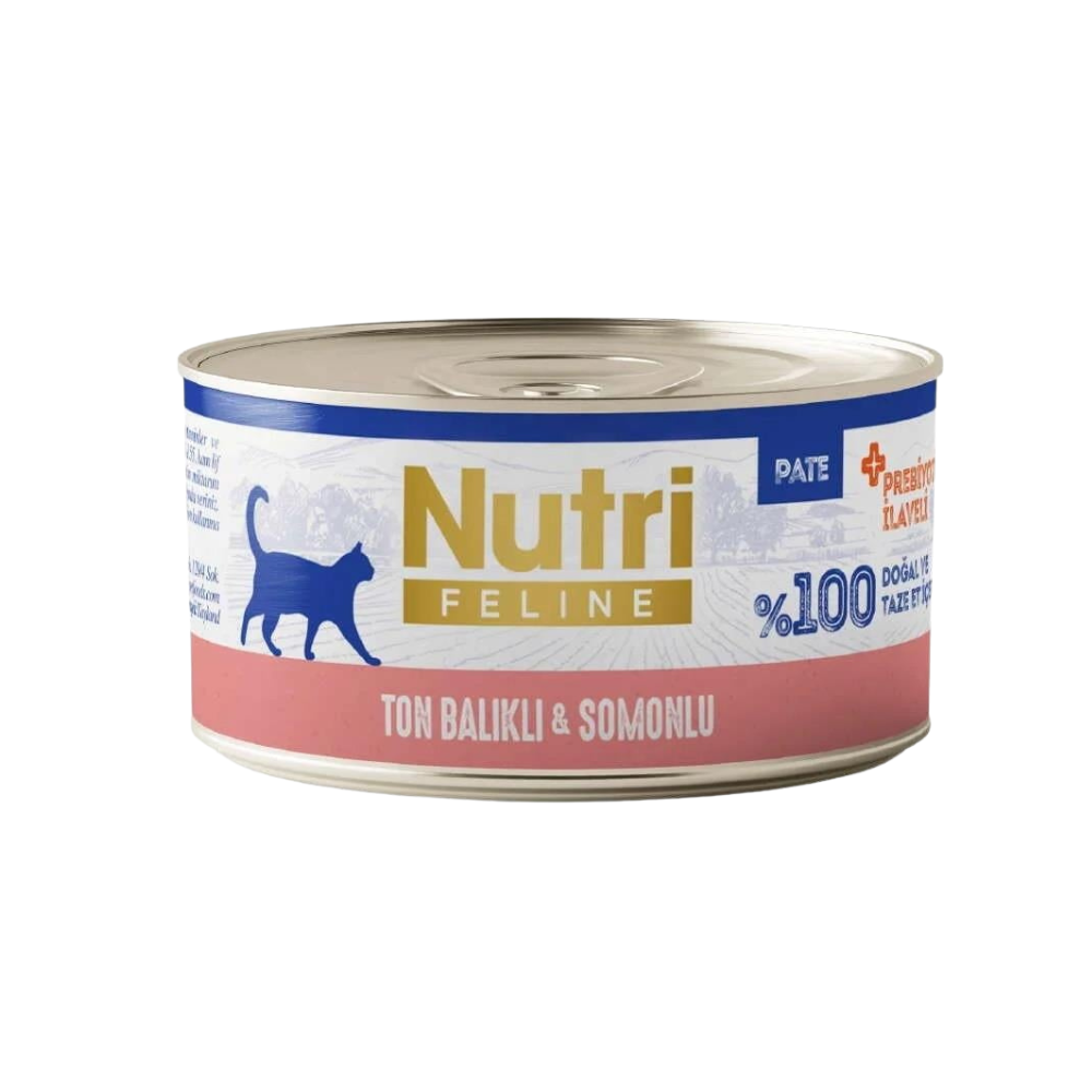 Nutri İn Pate Ton Balığı ve Somonlu Yetişkin Kedi Konserve Mama, 70g