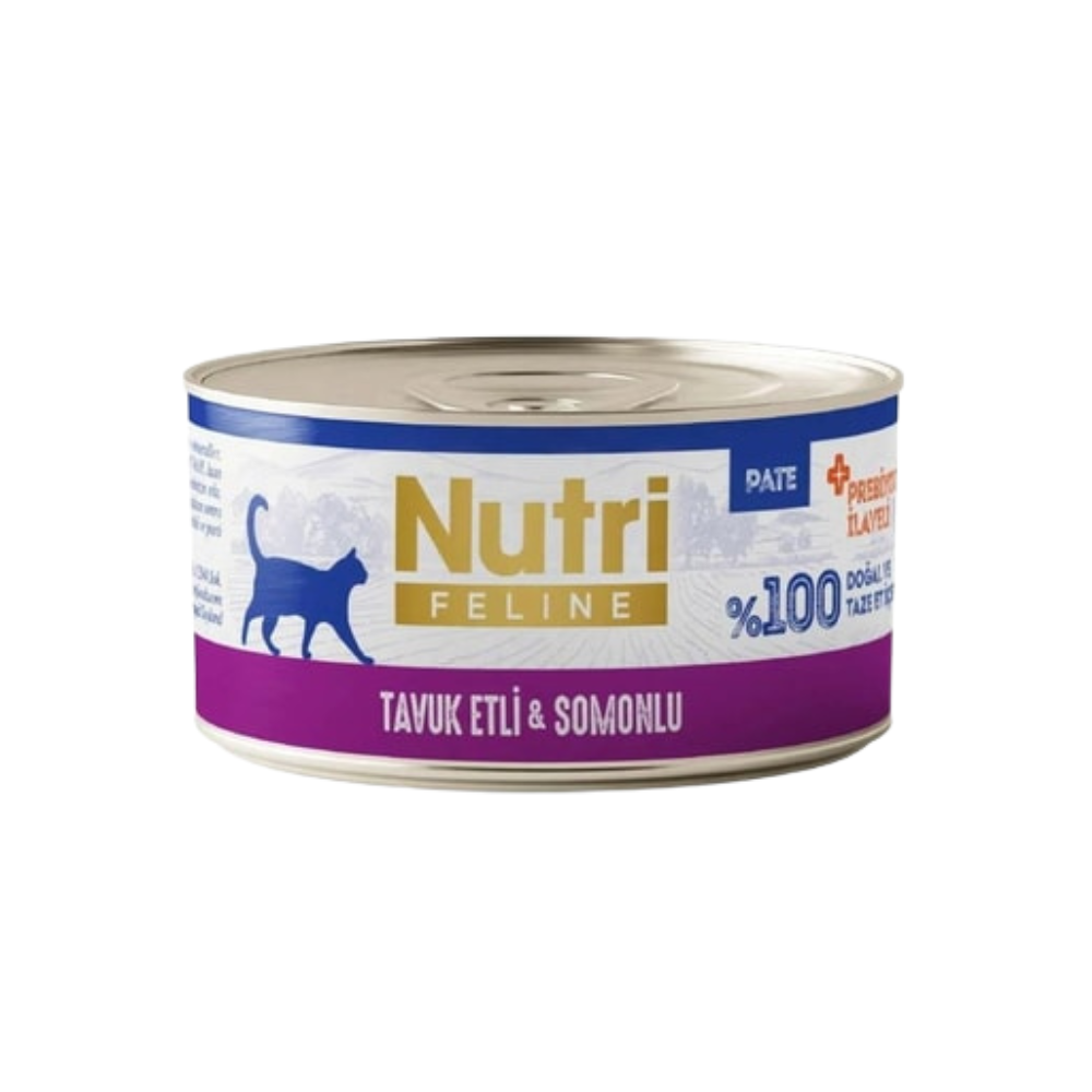 Nutri İn Pate Tavuk ve Somonlu Yetişkin Kedi Konserve Mama, 70g