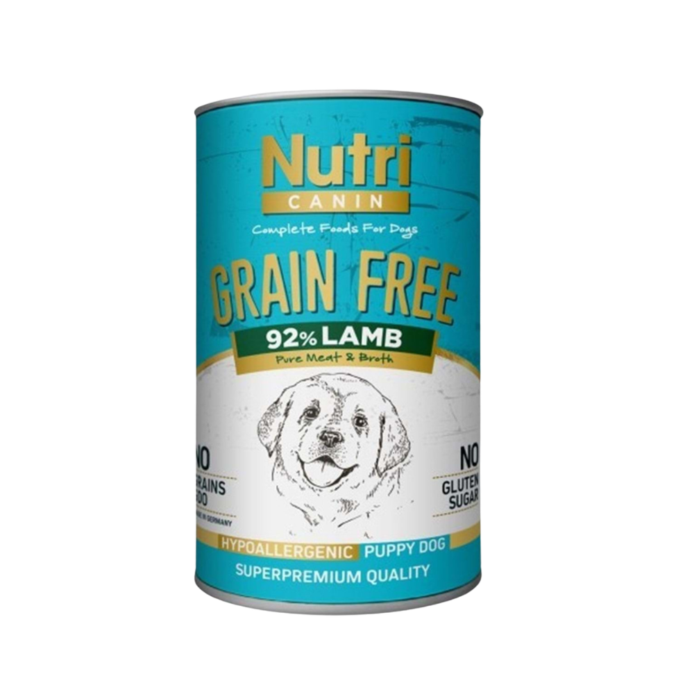Nutri Pure Meat-Broht Kuzu Etli Yavru Köpek Konserve Mama, 400g