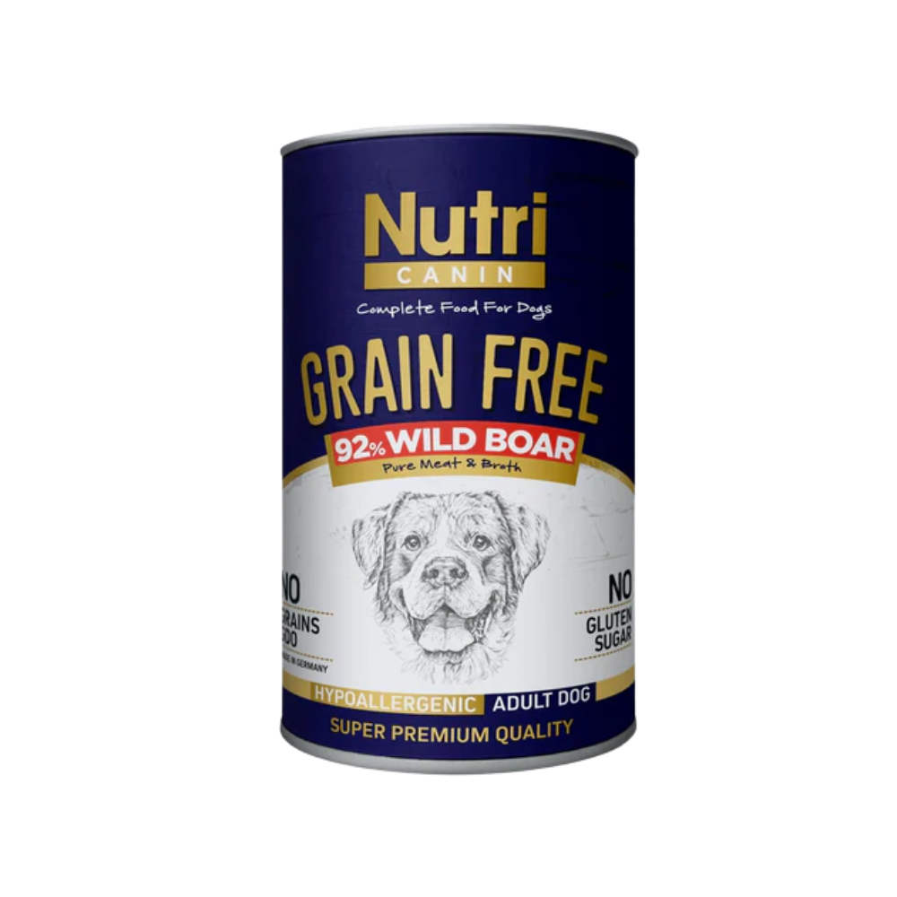 Nutri Pure Meat-Broht Yaban Domuzlu Yetişkin Köpek Konserve Mama, 400g