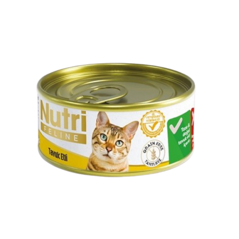 Nutri Tavuklu Yetişkin Kedi Konserve Mama, 85g