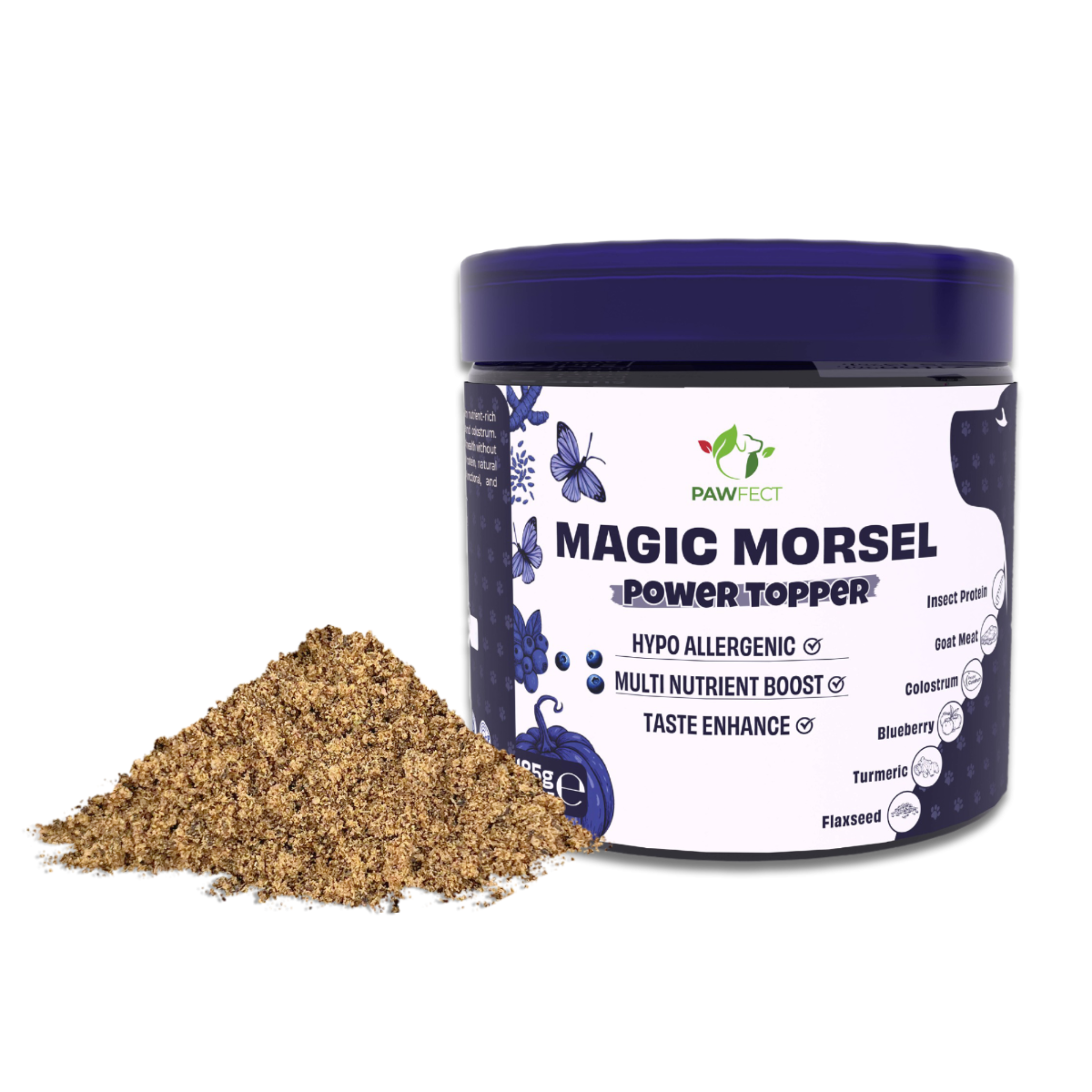 Pawfect Magic Morsel Larva proteinli Köpek Toppers, 185g