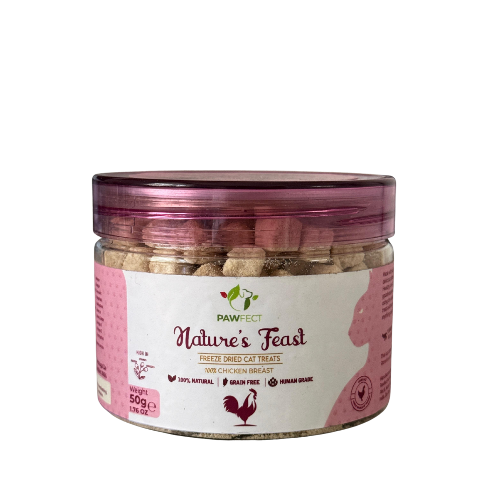 Pawfect Nature's Feast Freeze Dried Dondurularak Kurutulmuş Kedi Ödülü, 50g