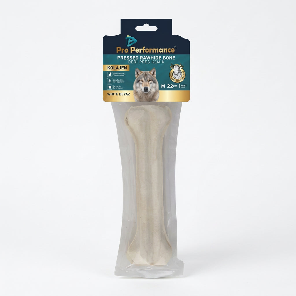 Pro Performance Deri Pres M Köpek Kemik Ödül Maması, 1 li Paket
