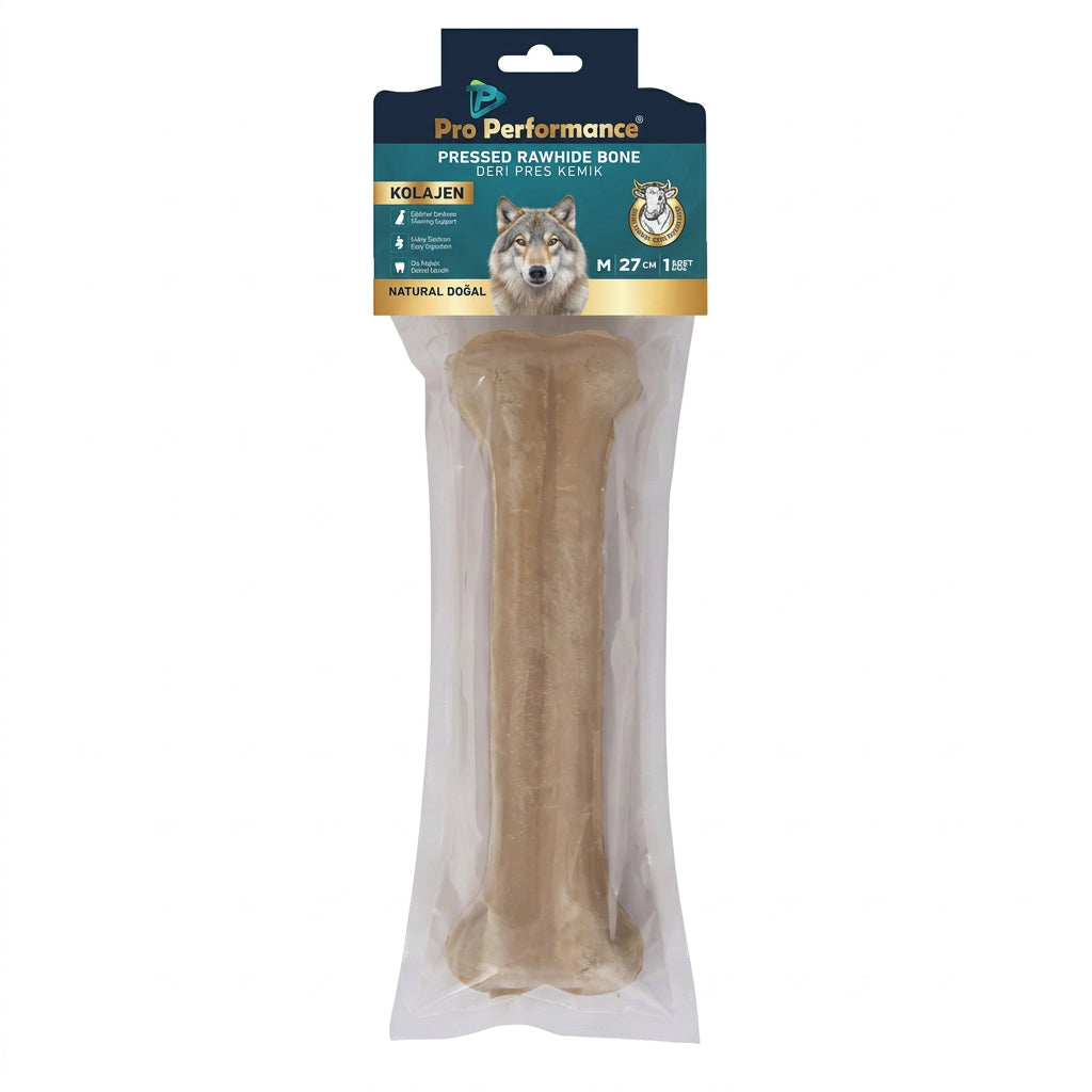Pro Performance Deri Pres M Köpek Kemik Ödül Maması, 1 li Paket