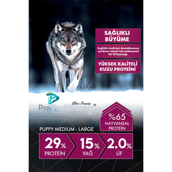 Pro Performance Orta Irk ve Büyük Irk Yavru Köpek Maması, 12 kg