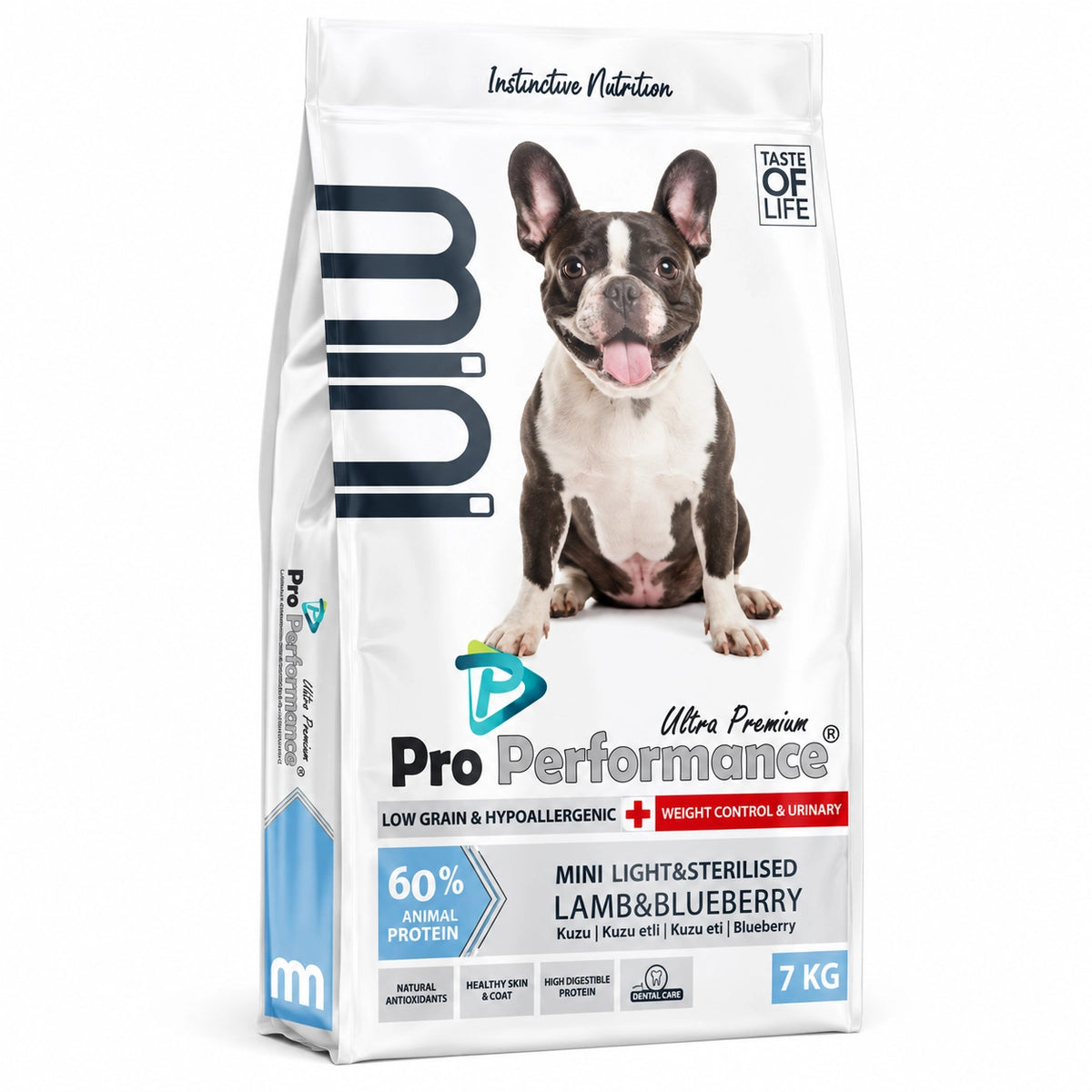 Pro Performance Light & Sterilised Kısırlaştırılmış Kuzu Eti, Yaban Mersini Küçük Irk Yetişkin Köpek Maması