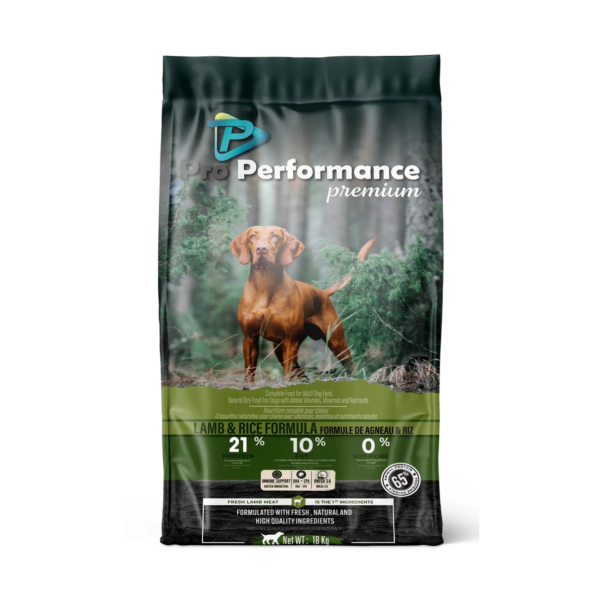 Pro Performance Premium Kuzu Eti, Pirinç Tahıllı Yetişkin Köpek Maması, 18 kg