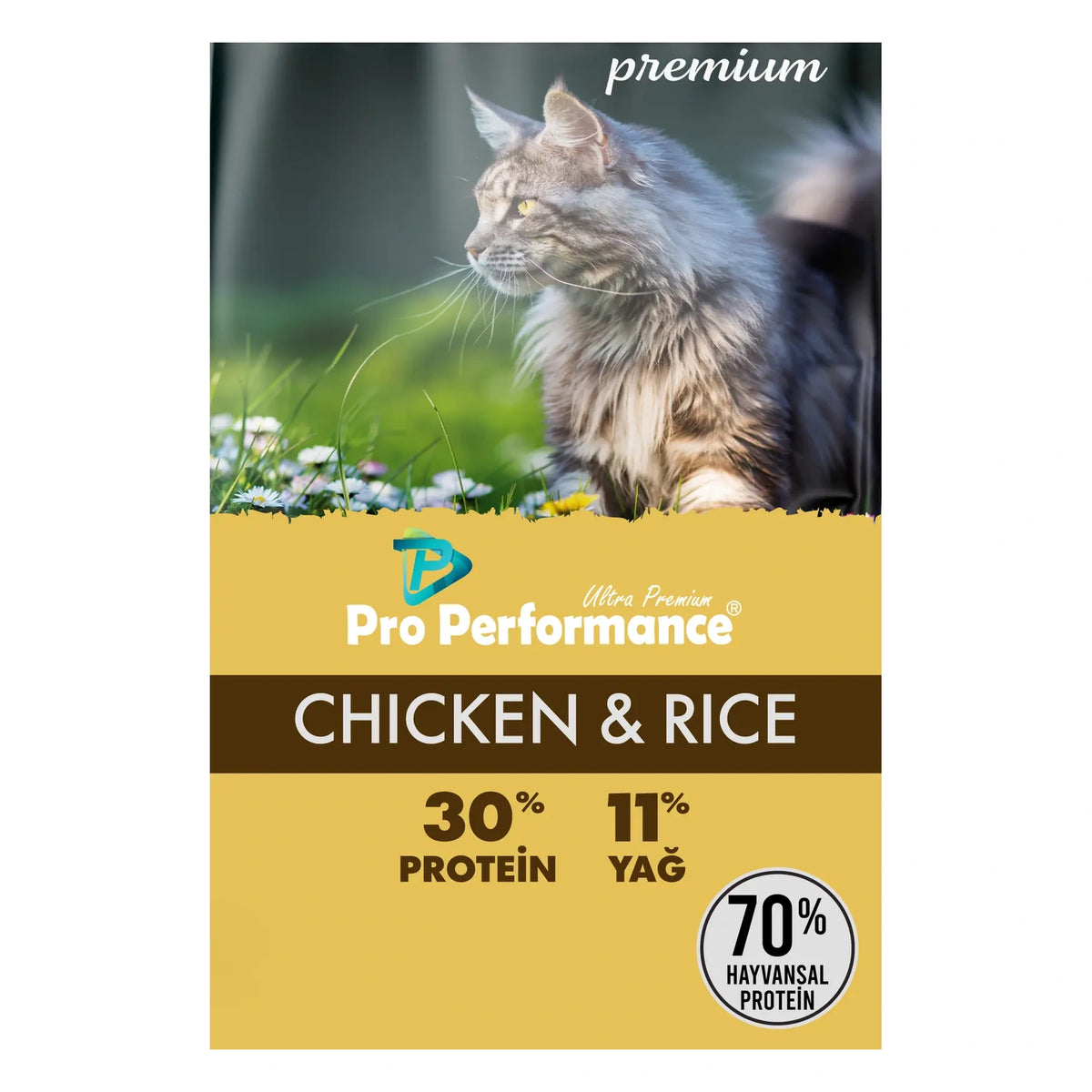 Pro Performance Tavuklu ve Pirinçli Tahıllı Yetişkin Kedi Maması, 15 kg