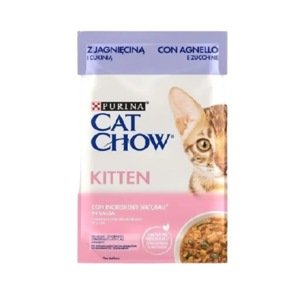 Pro Plan Cat Chow Kuzu Etli Yavru Kedi Yaş Maması, 85g