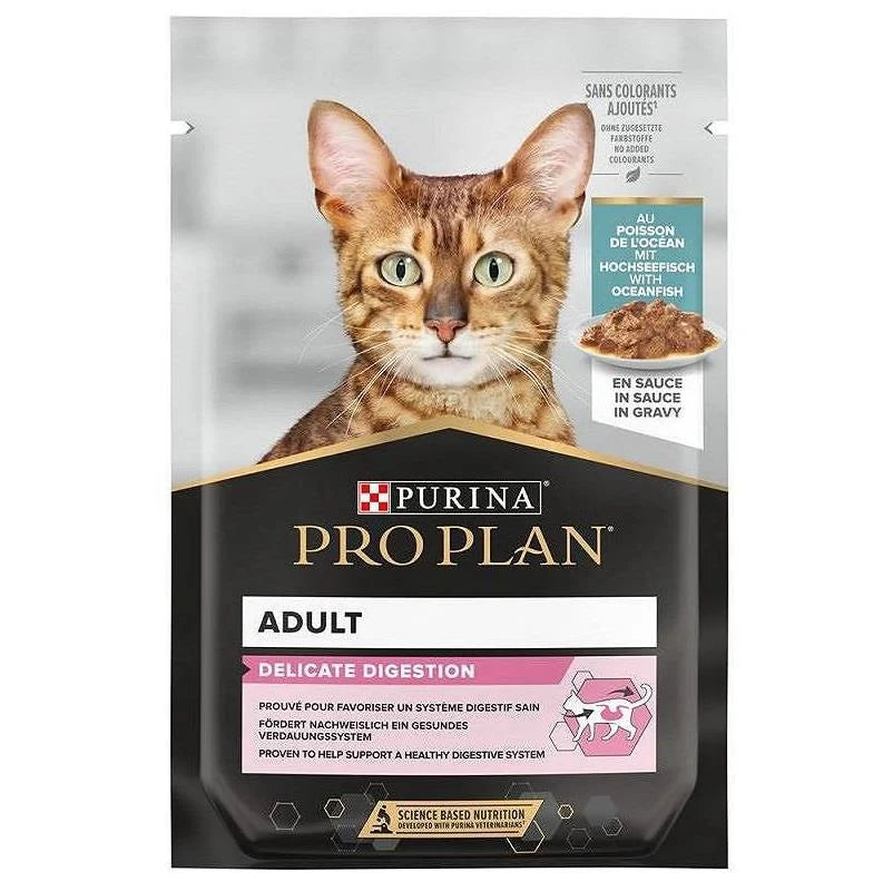Pro Plan Delicate Digestion Okyanus Balıklı Yetişkin Kedi Yaş Maması, 85g