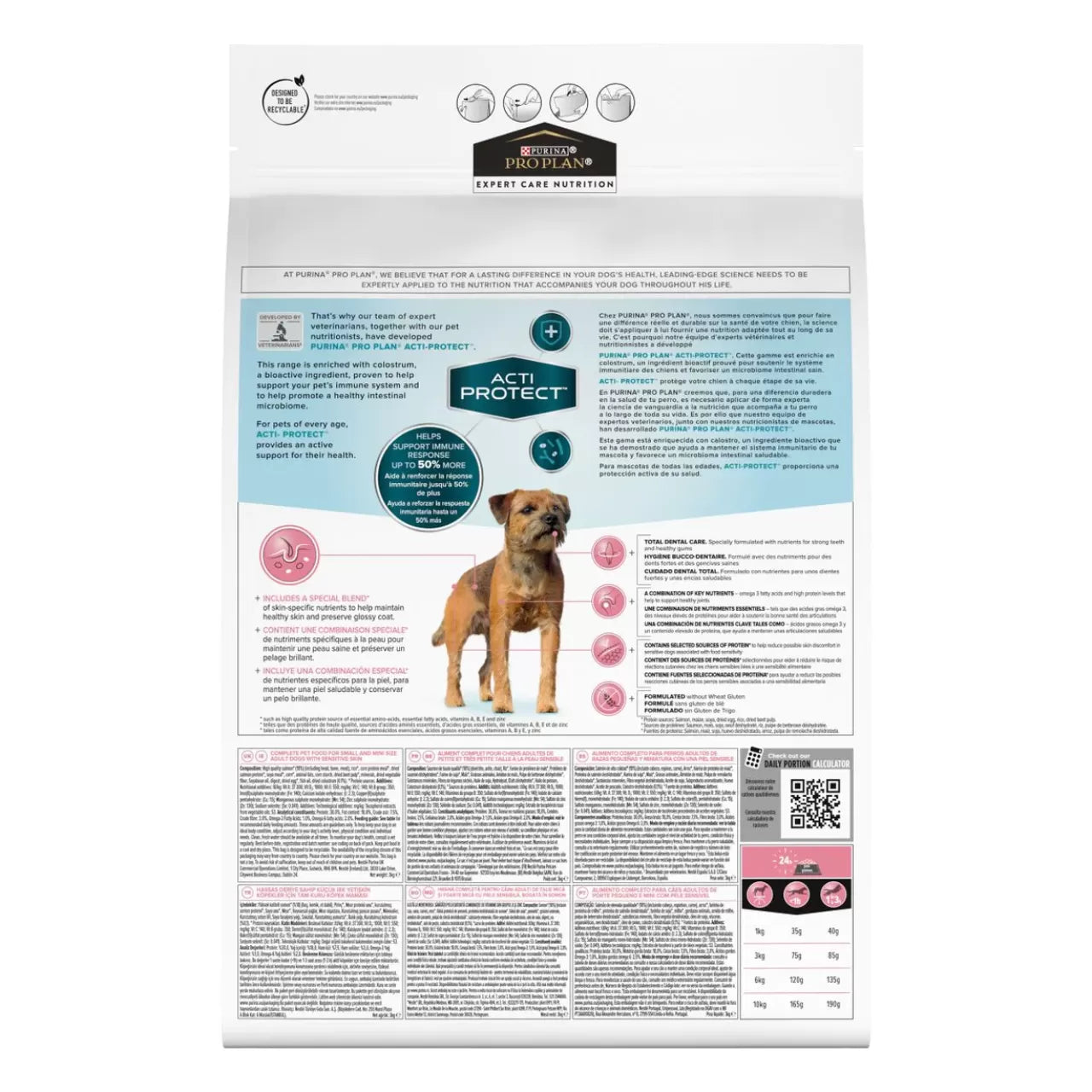 Pro Plan Derma Care Somonlu Mini Yetişkin Köpek Maması, 3Kg