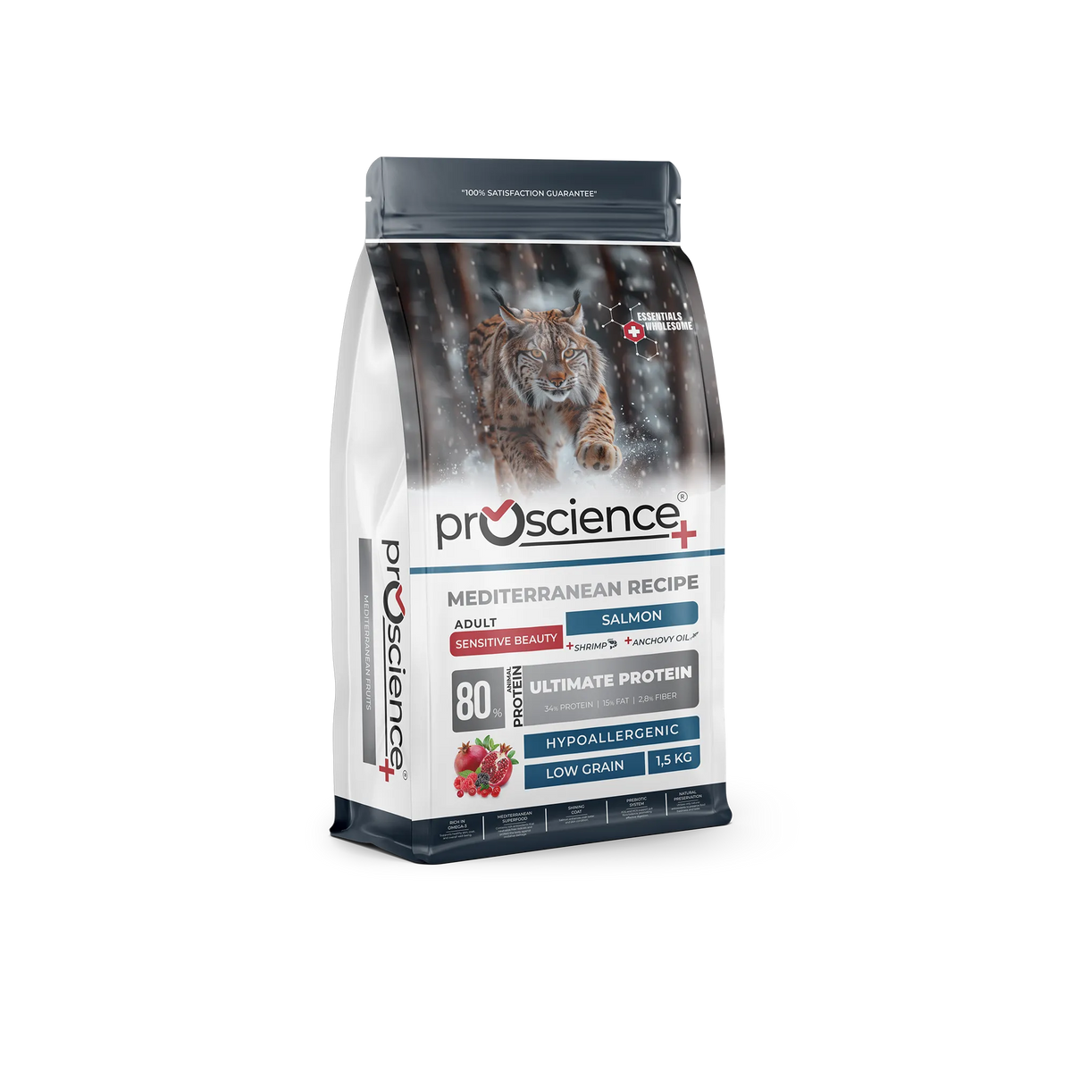 Pro Science Hair Skin & Beauty Hypo-Allergenic Somonlu Az Tahıllı Kedi Maması