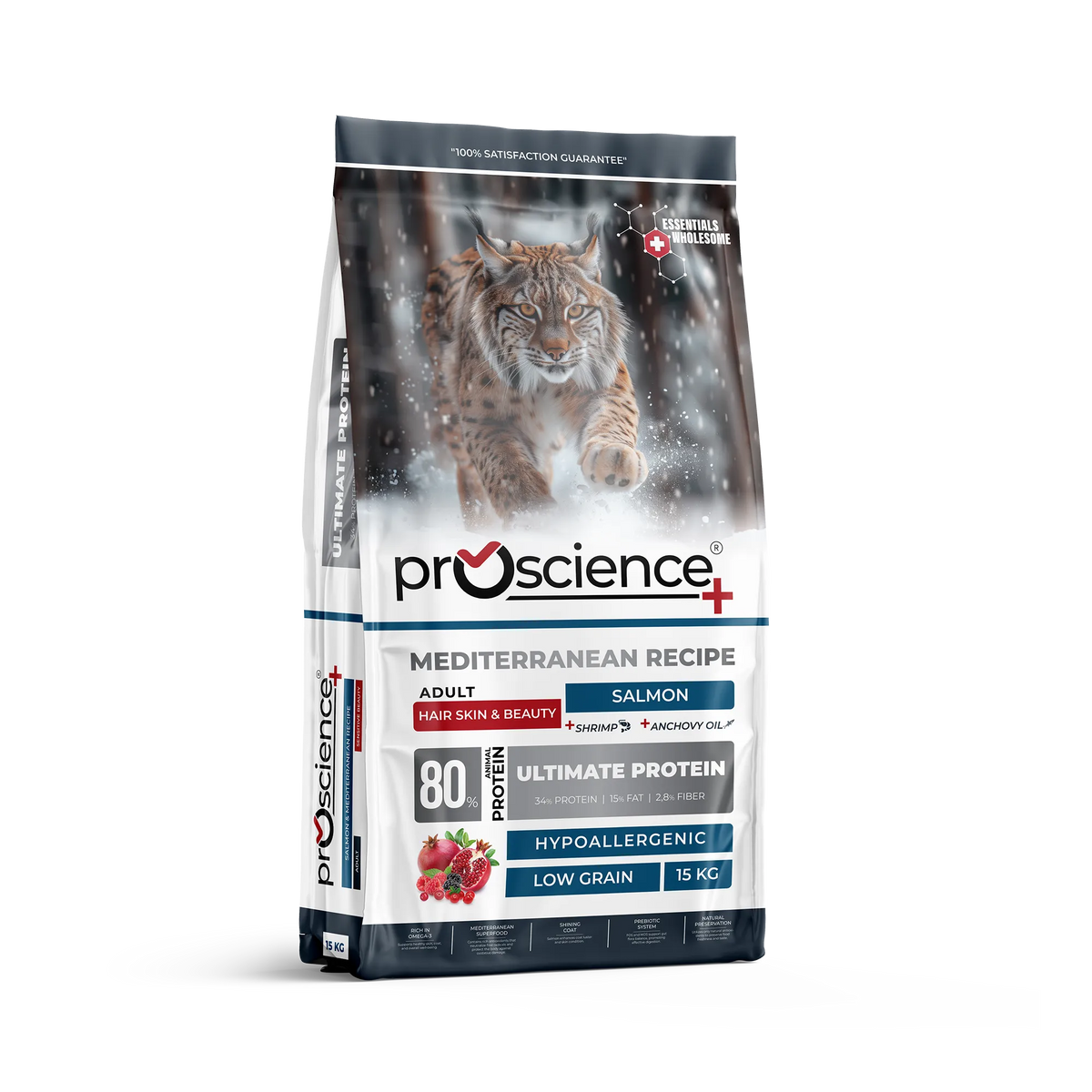 Pro Science Hair Skin & Beauty Hypo-Allergenic Somonlu Az Tahıllı Kedi Maması