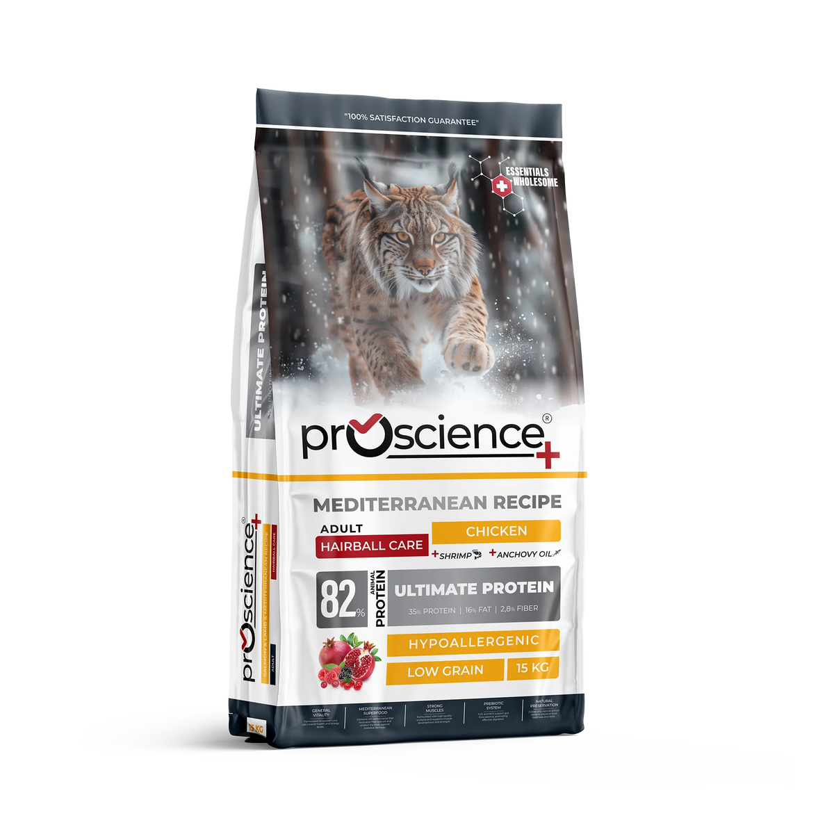 Pro Science Hairball Care Hypo-Allergenic Tavuklu Az Tahıllı Kedi Maması