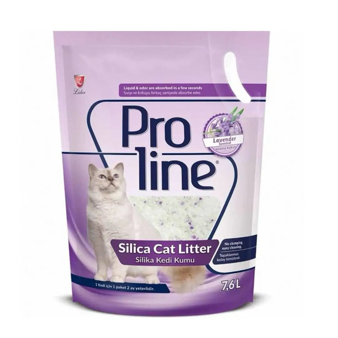 Proline Kristal Lavanta Kokulu Tozsuz Kedi Kumu, 7.6Lt