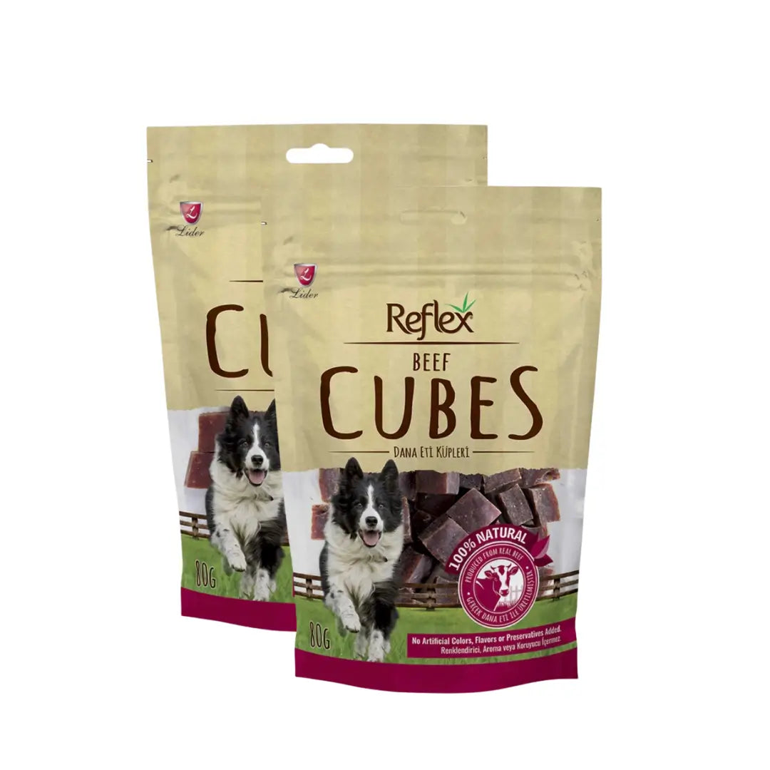 Reflex Cubes Yetişkin Köpek Küp Etler Ödül, 80g