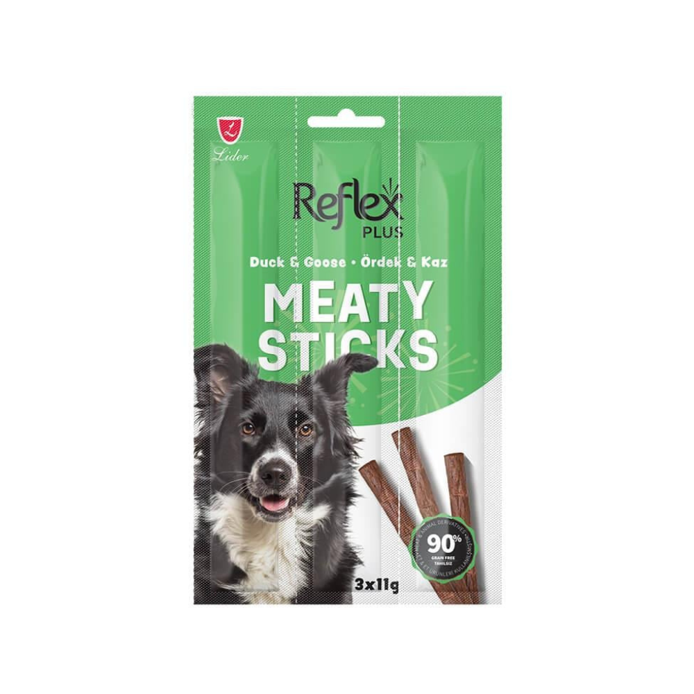 Reflex Plus Meaty Sticks Ördek ve Kaz Etli Yetişkin Köpek Stick Ödül, 33g