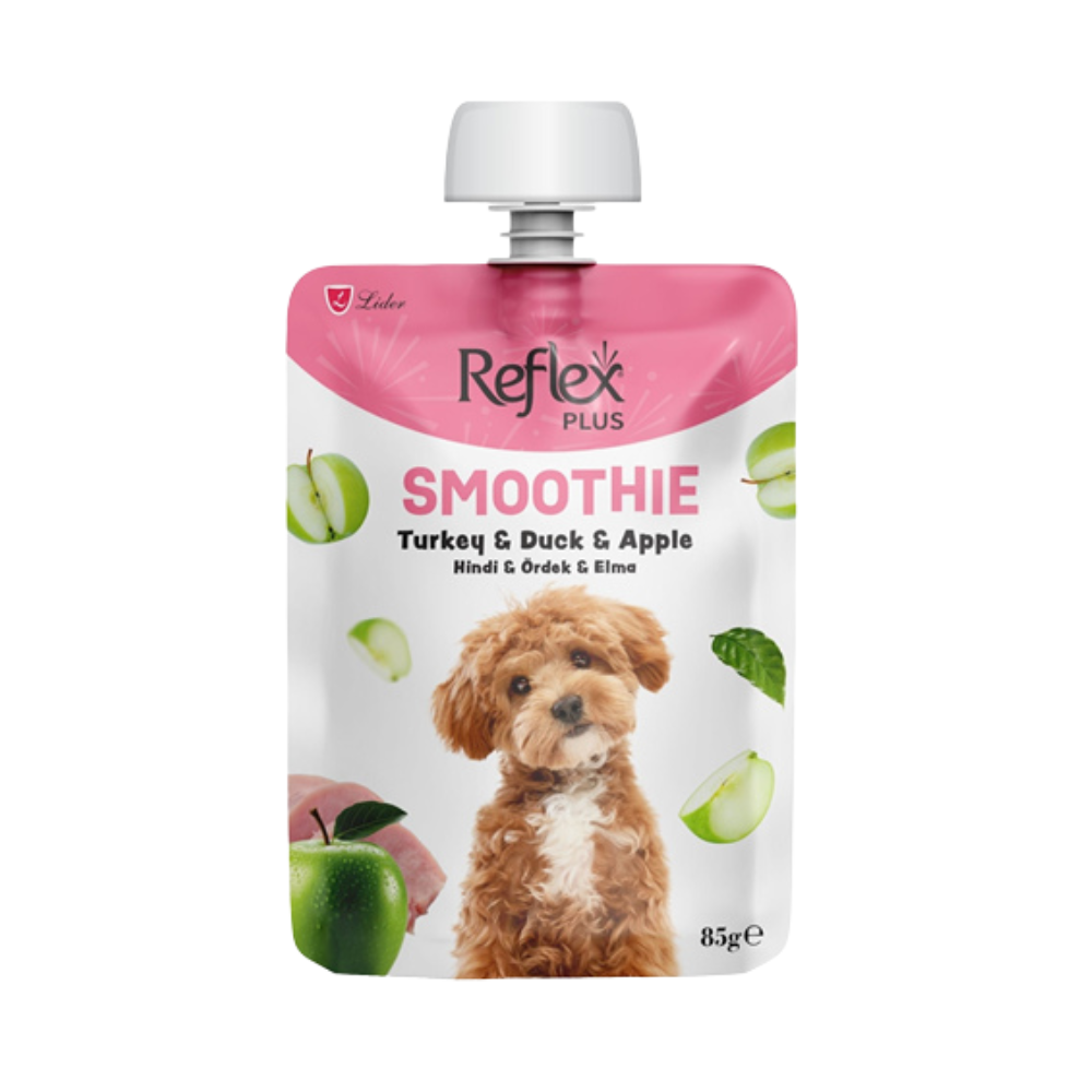 Reflex Plus Smoothie Hindi, Ördek ve Elmalı Yetişkin Köpek Krema Ödül, 85g