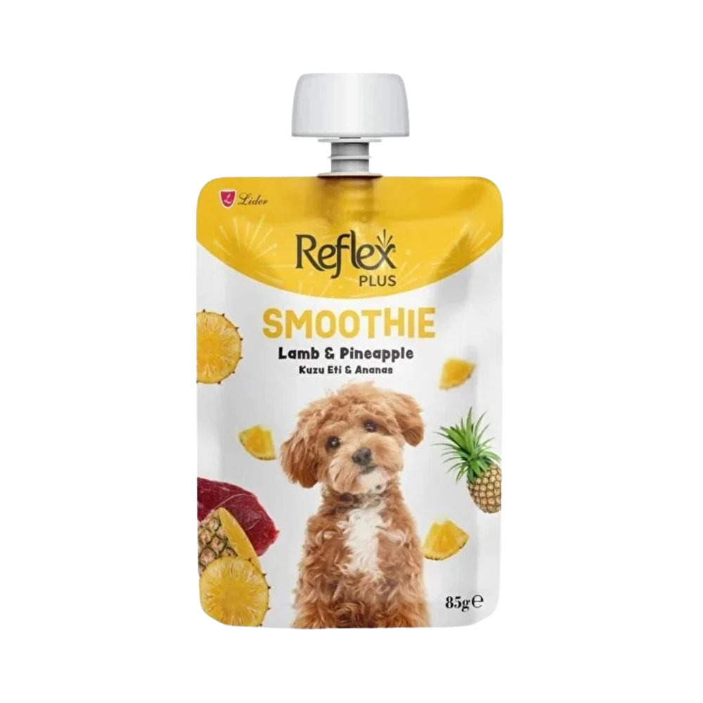Reflex Plus Smoothie Kuzu Eti ve Ananaslı Yetişkin Köpek Krema Ödül, 85g