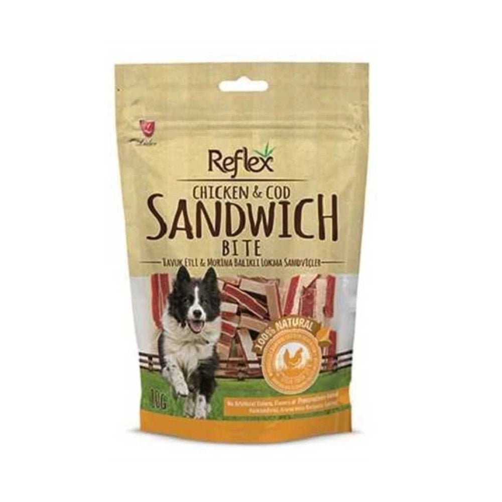 Reflex Sandwich Morina Balıklı Yetişkin Köpek Strips Ödül, 80g