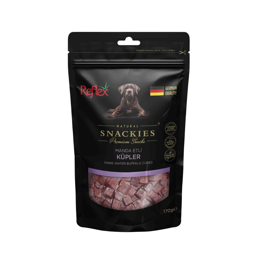 Reflex Snackies Manda Etli Yetişkin Köpek Küp Etler Ödül, 170g