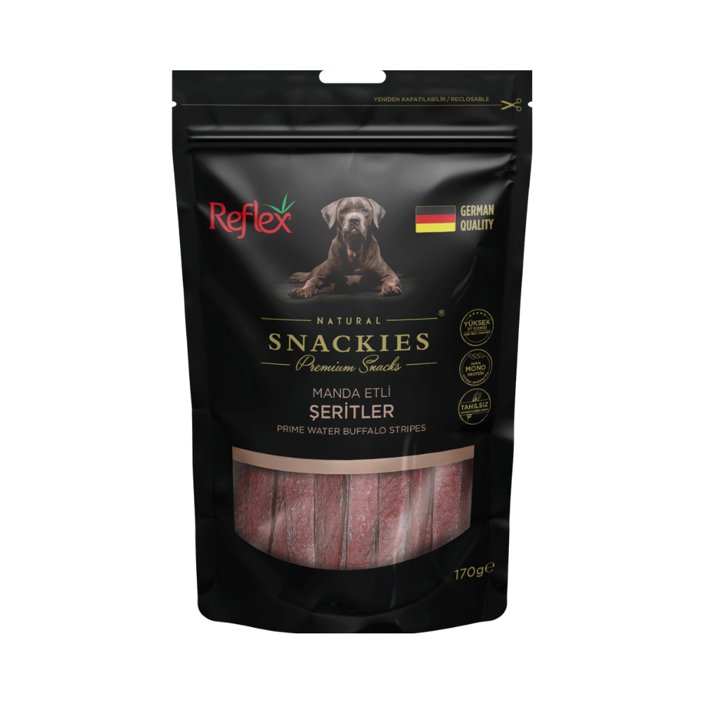 Reflex Snackies Manda Etli Yetişkin Köpek Şerit Etler Ödül, 170g