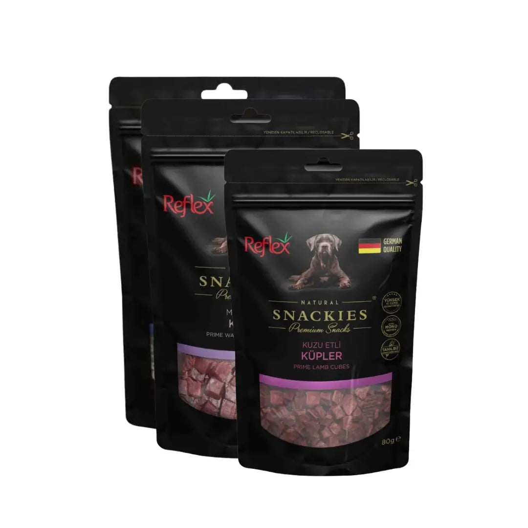 Reflex Snackies Yetişkin Köpek Küp Etler Ödül