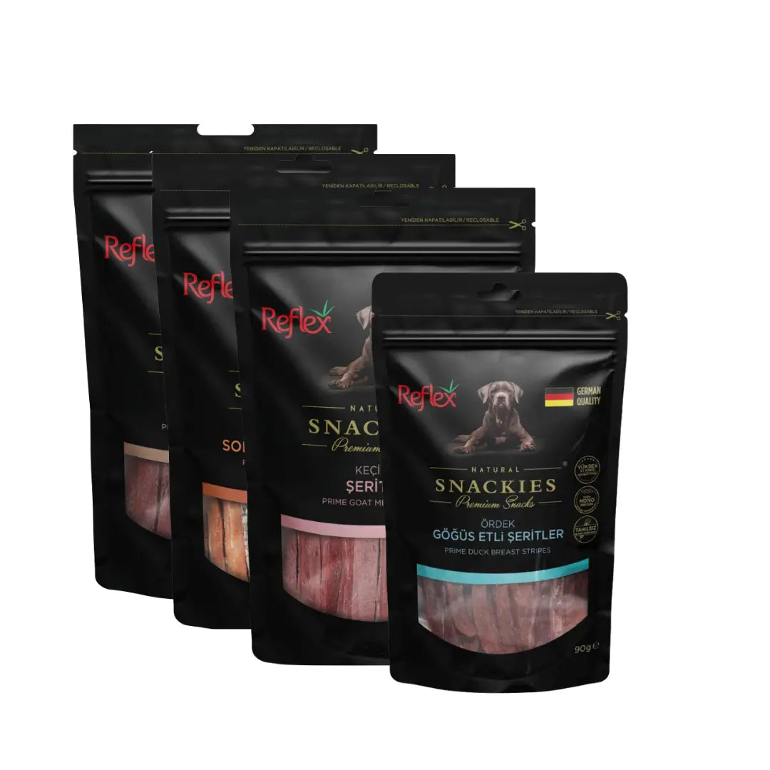 Reflex Snackies Yetişkin Köpek Şerit Etler Ödül