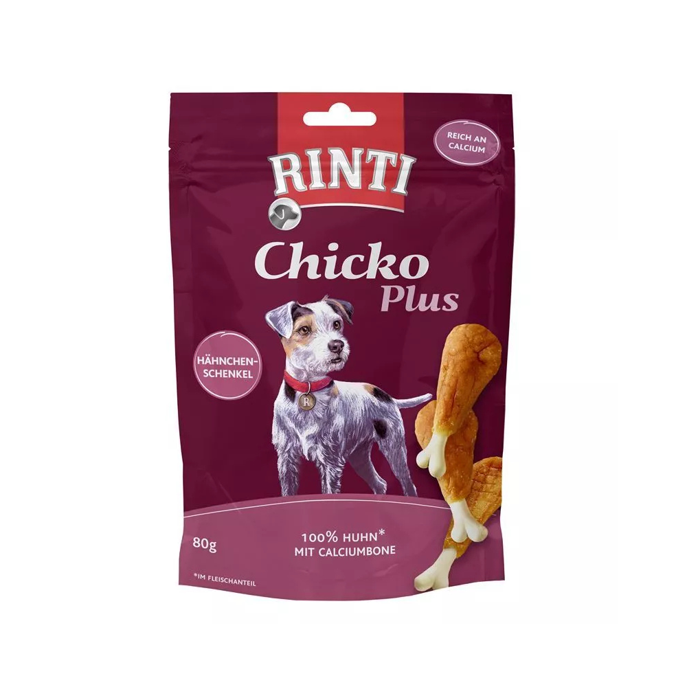 Rinti Chicko Plus Tavuk Budu Yetişkin Köpek Ödülü, 80g
