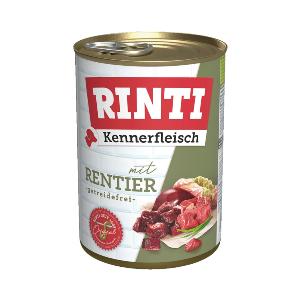Rinti Geyik Etli Yetişkin Köpek Konserve Maması, 400g