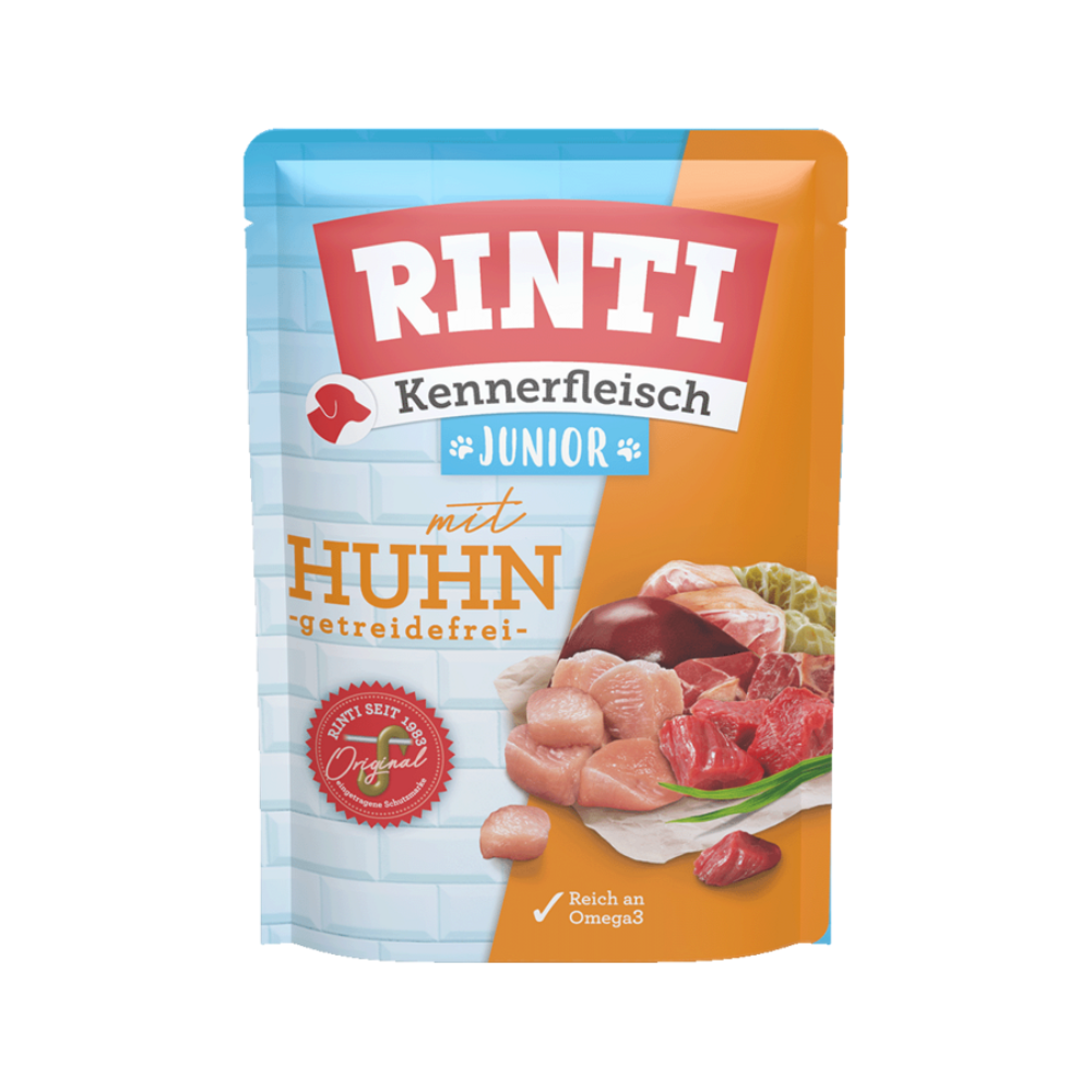Rinti Poach Tavuklu Yavru Köpek Yaş Maması, 400g