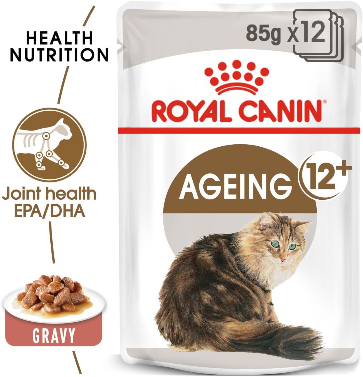 Royal Canin Ageing +12 Gravy Yaşlı Kedi Yaş Maması, 85g