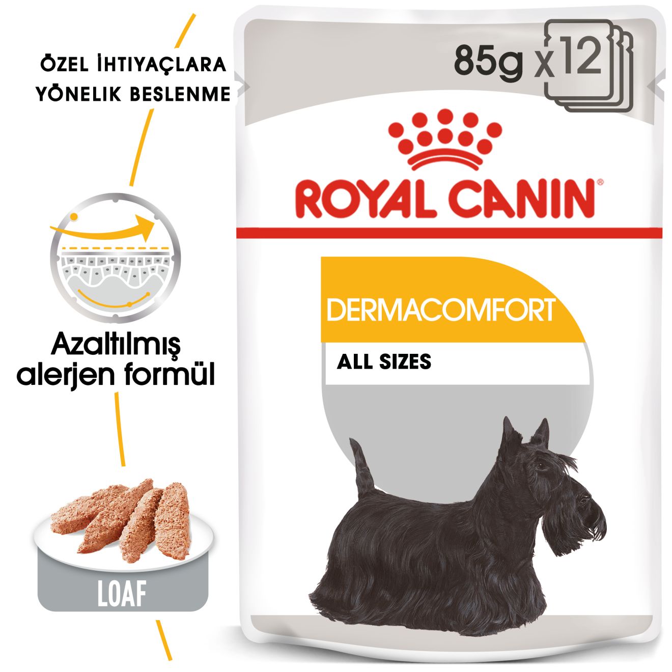 Royal Canin Dermacomfort Yetişkin Köpek Yaş Maması, 85g