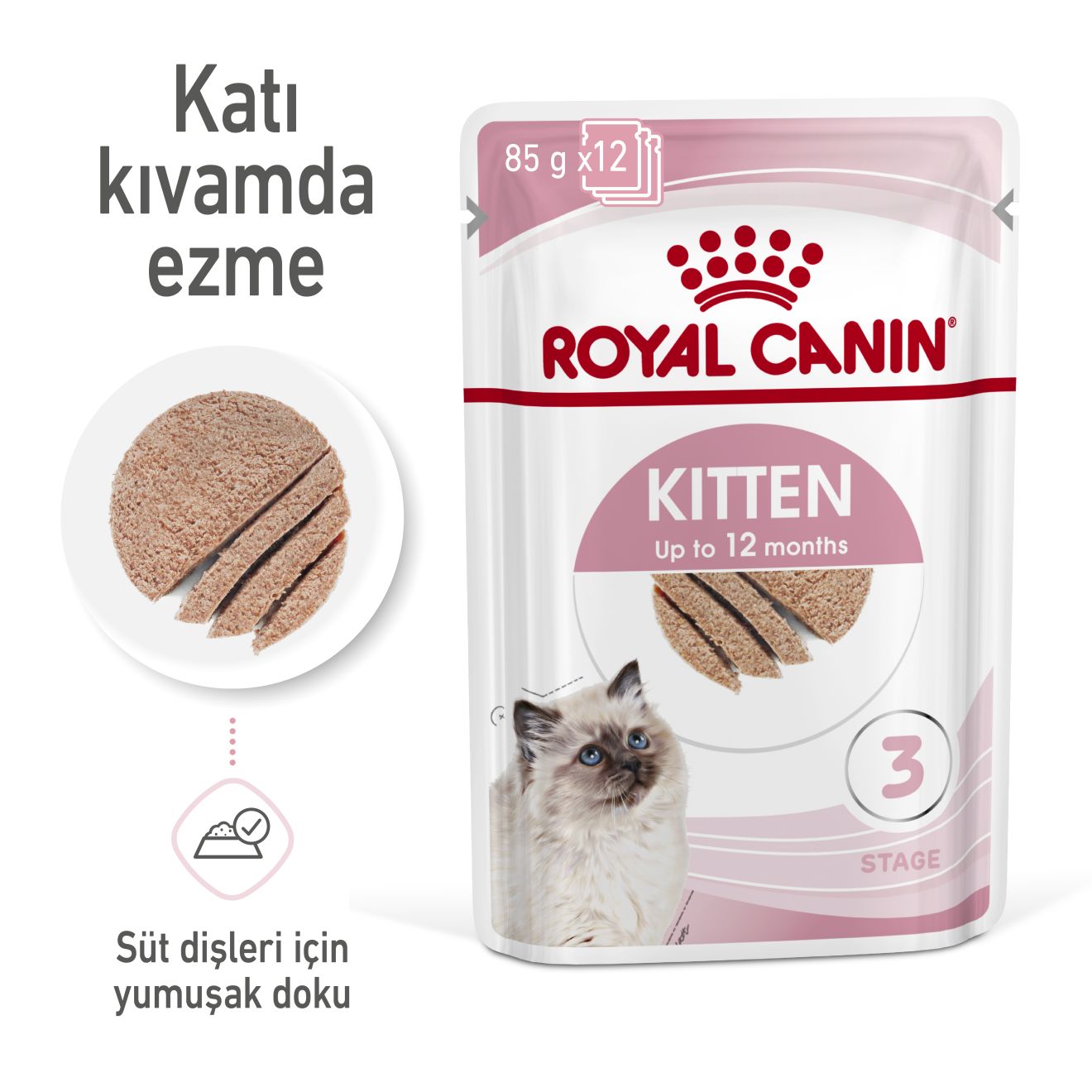 Royal Canin Kitten Yavru Kedi Yaş Maması, 85g