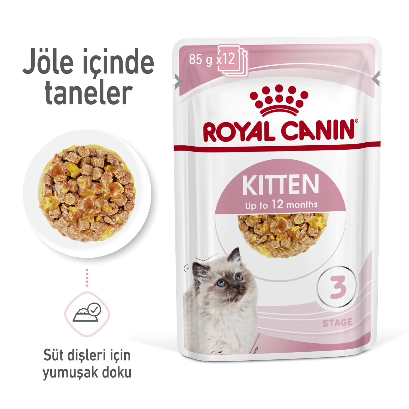 Royal Canin Kitten Yavru Kedi Yaş Maması, 85g