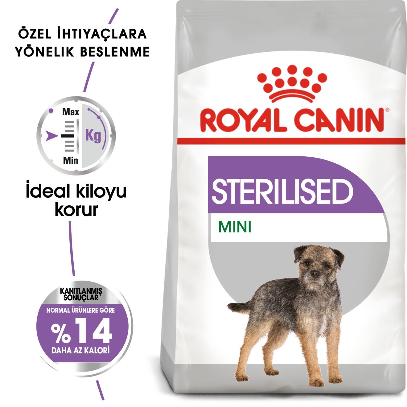 Royal Canin Mini Sterilised Kısırlaştırılmış Yetişkin Köpek Maması, 3Kg