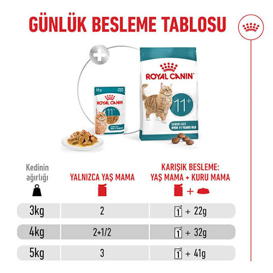 Royal Canin Ageing 11+ Yaşlı Kedi Yaş Maması, 85 g
