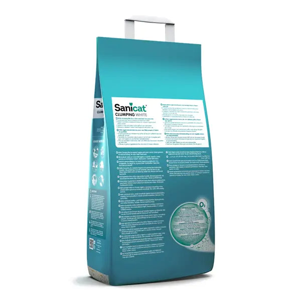 SaniCat Clumping White Kokusuz Topaklanan Kedi Kumu, 10Lt