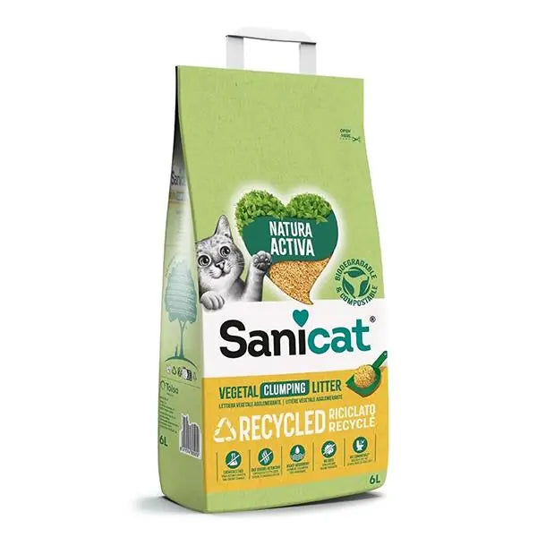 SaniCat Natura Activa Doğada Çözünebilen Topaklanan Kedi Kumu, 10Lt